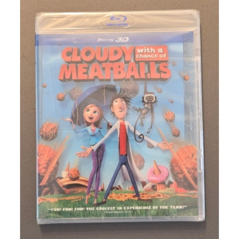 Cloudy with a Chance of Meatballs Blu-ray 3D + 2D Movie Promo Screen Copy Sealed